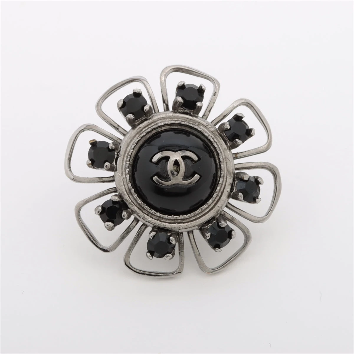 CHANEL ココマーク カラーストーン ブローチ シャネル ココマーク カラーストーン ブローチ GP 【中古】