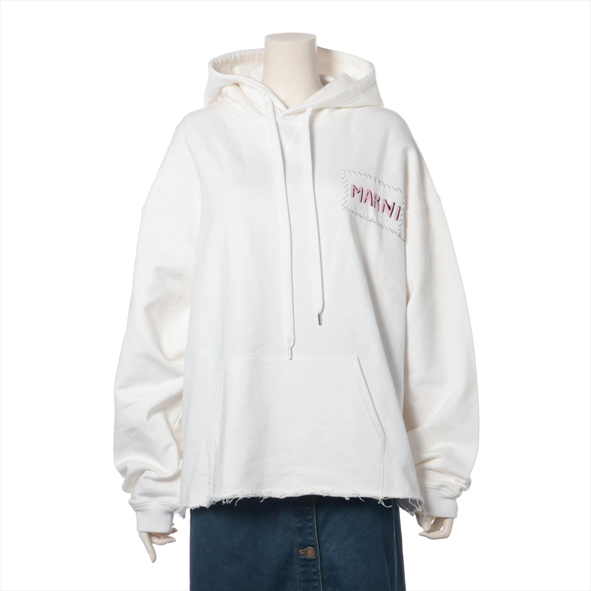 マルニ 23AW コットン パーカー 38 レディース ホワイト FLJE0176X0