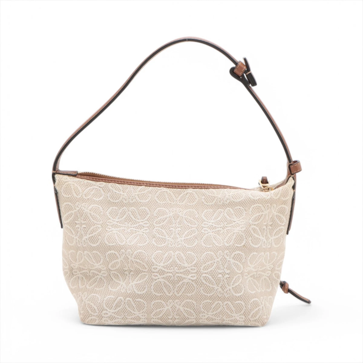 【希少】LOEWE ハンドバッグ アナグラム リピート ベージュ スウェード 希少】LOEWE ハンドバッグ アナグラム リピート ベージュ