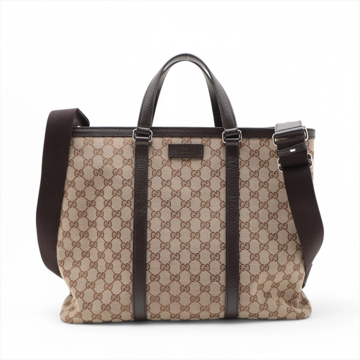 GUCCI - 超美品グッチGGキャンバス2WAY ハンドバッグトートバッグ