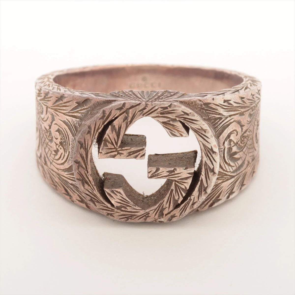 タイガーヘッド インターロッキング アラベスク シルバー925 バングル