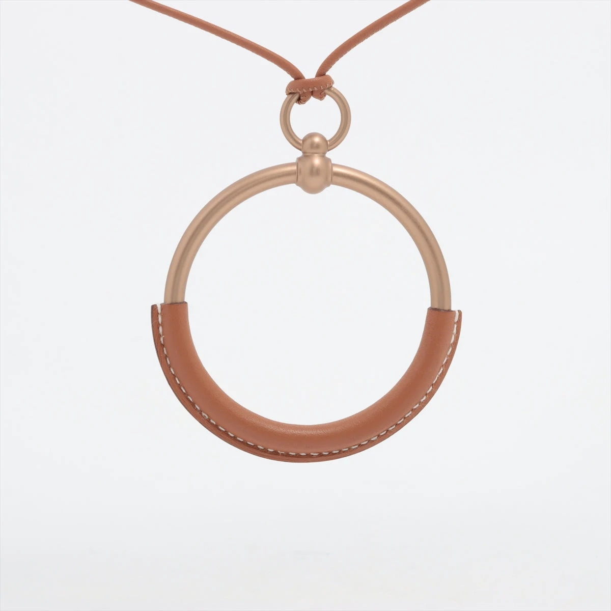 ◇エルメス◇ ペンダント ループ ネックレス ループグラン ブラウン