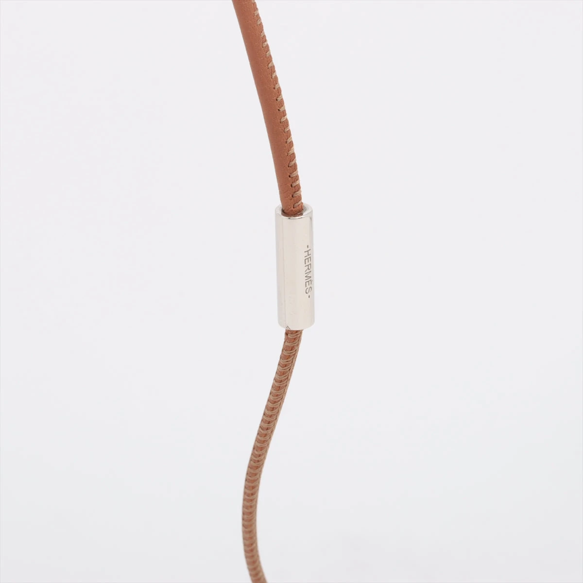 エルメス ループグラン ペンダント アルミニウム×レザー