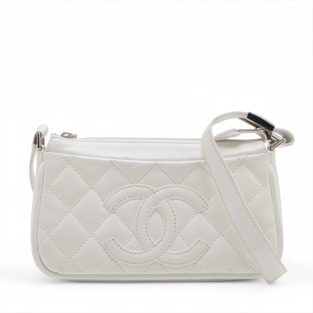 CHANEL シャネル キャビアスキン ショルダーバッグ ヴィンテージ ホワイト 楽天市場】【バッグ】CHANEL シャネル ハーフムーン キャビア