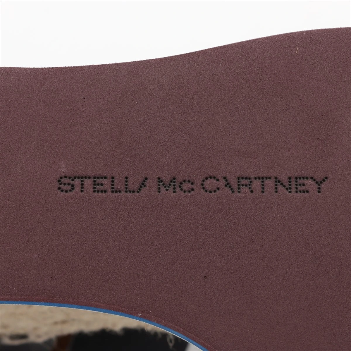 ステラマッカートニー黒 合成皮革 ウェッジソール シューズ　37 STELLA MCCARTNEY (ステラマッカートニー) エリス