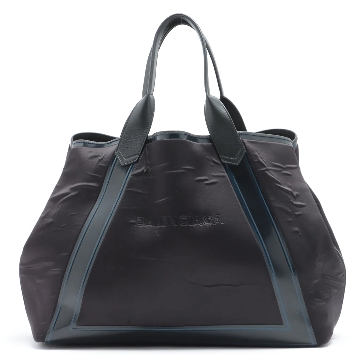 【美品】バレンシアガ ネイビーカバス S ブラック ハンドバッグ ポーチ付き BALENCIAGA バレンシアガ ネイビーカバスS トートバッグ